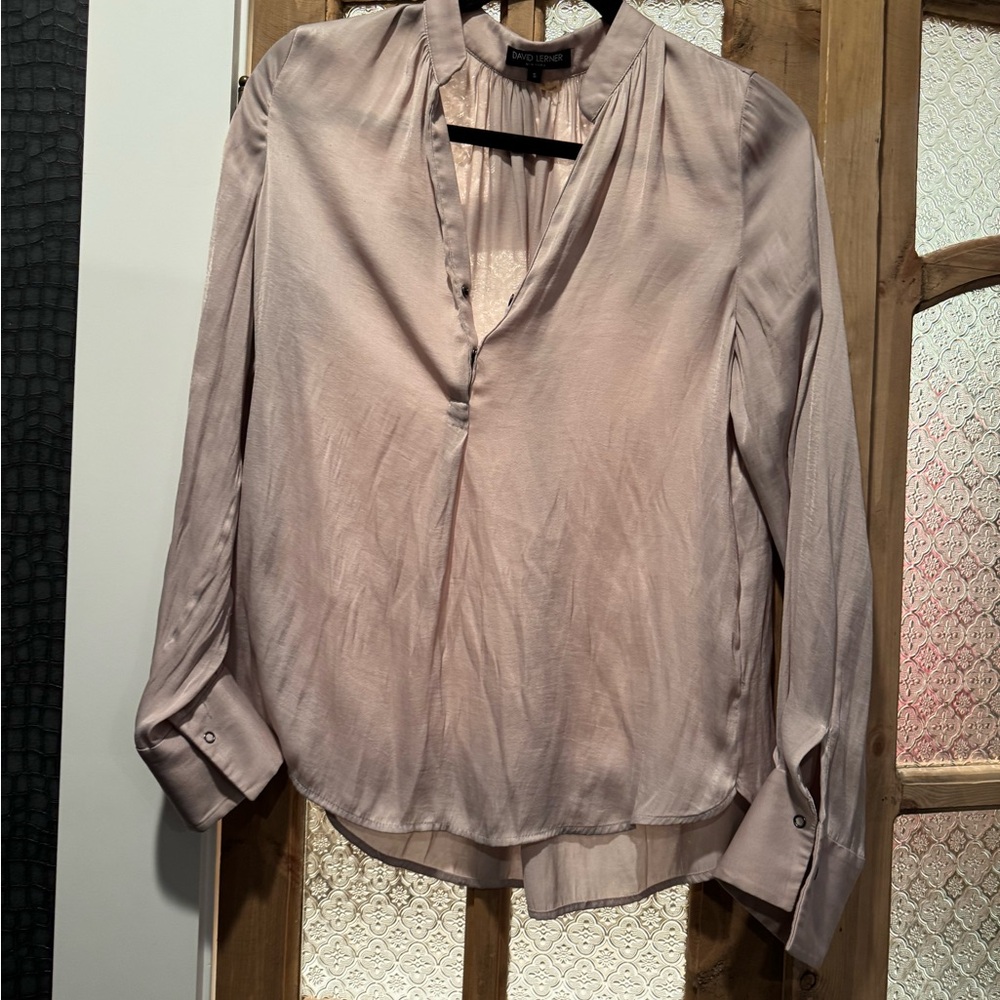 David Lerner Women's Blouse in Light Pink